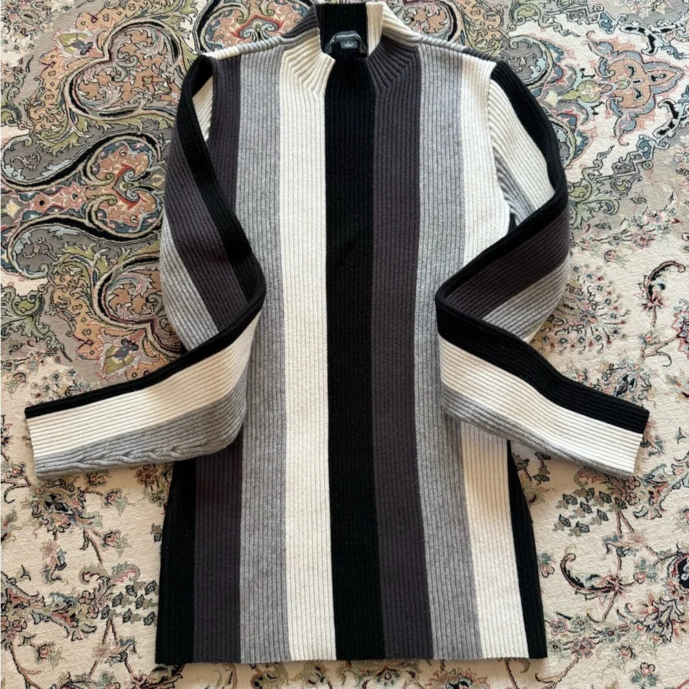 INC International Concepts Ribbed Colorblock Sweater - Picture 1 of 3